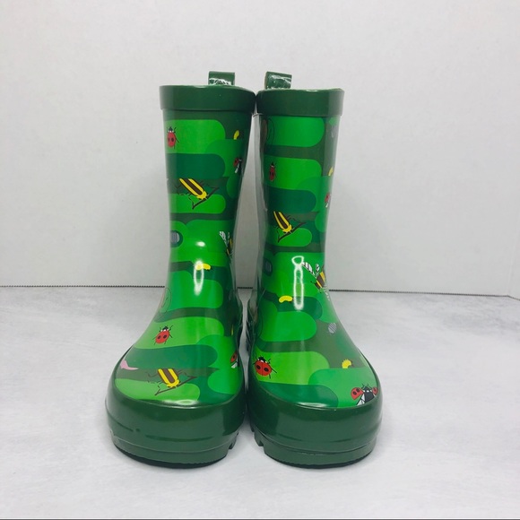 Kids' Bug Camo Garden Rain Boots Green - Picture 2 of 6